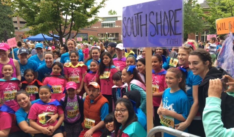 South Shore Girls on the Run group of people.