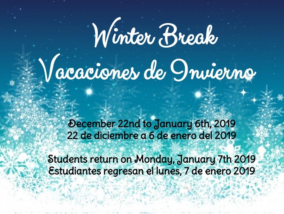 Winter break info