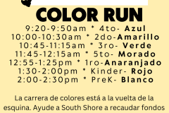 Spanish info on the color run